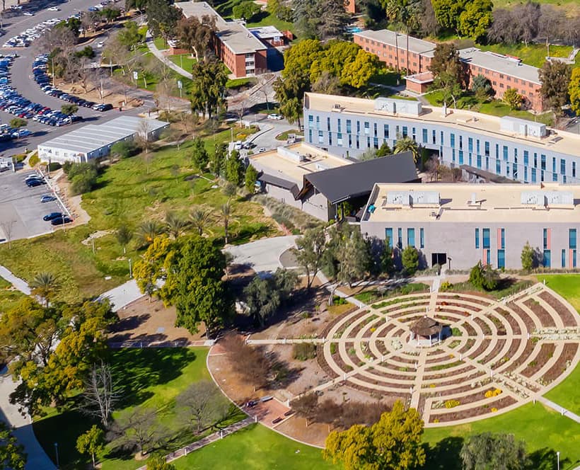 An aerial view of Cal Poly Pomona.