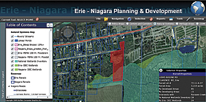 the Erie-Niagara Planning & Development application