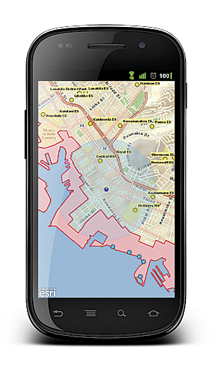 Custom tsunami evacuation zone application built by the City and County of Honolulu using ArcGIS Runtime SDK for Android.