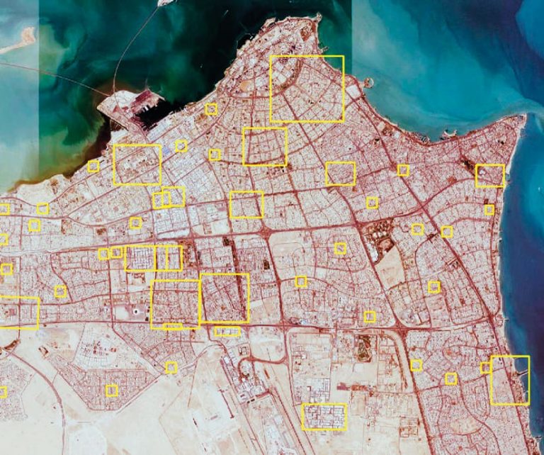 Kuwait’s Public Authority for Civil Information (PACI) created new ground truth data for building footprints, street polygons, and parking lots all over Kuwait to train the model