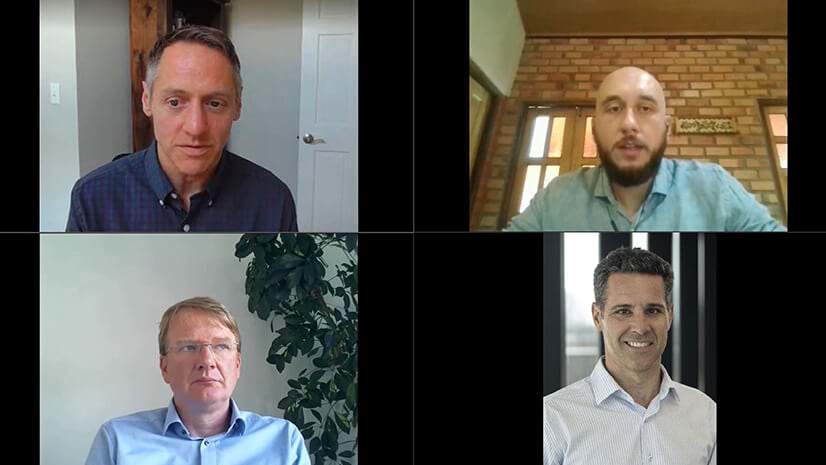 Four webcast presenters discuss the outputs of nature