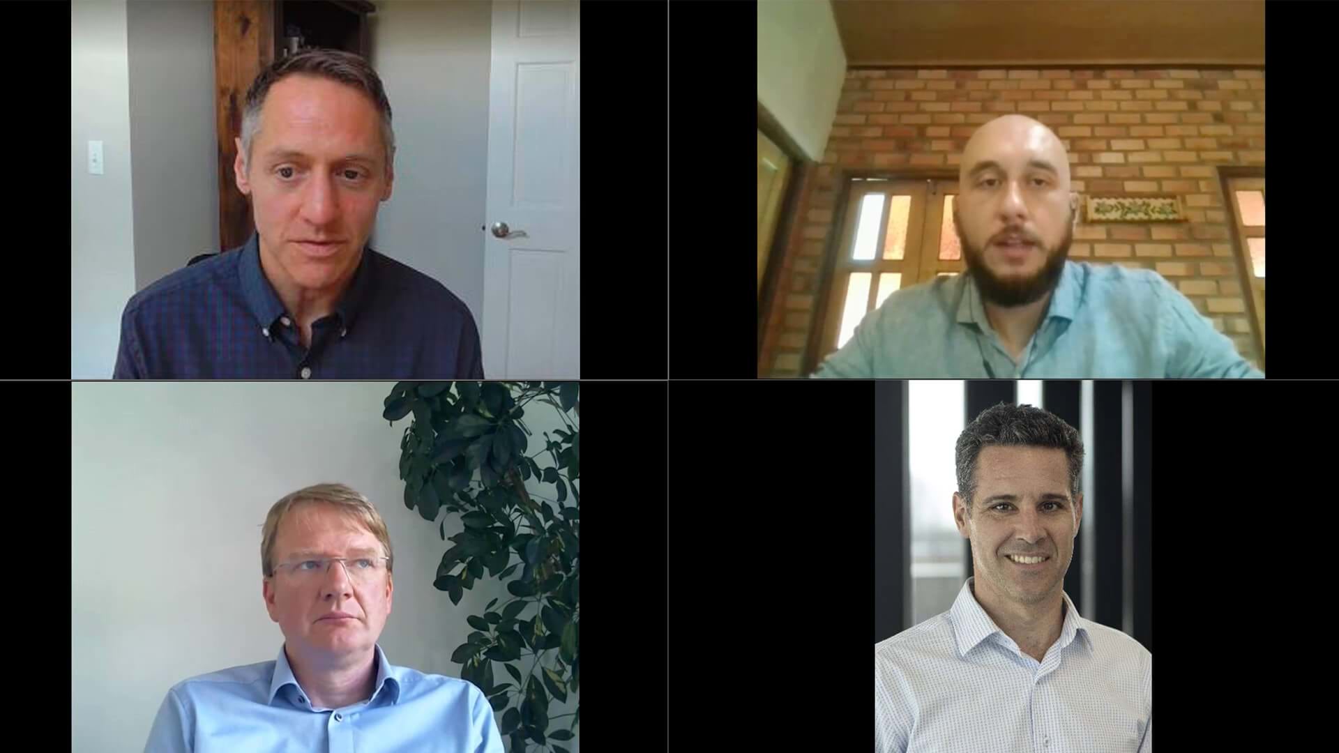 Four webcast presenters speak about the outputs of nature