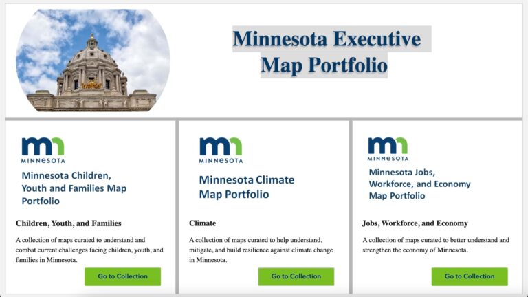 Image and link to the Minnesota Executive Map Portfolio