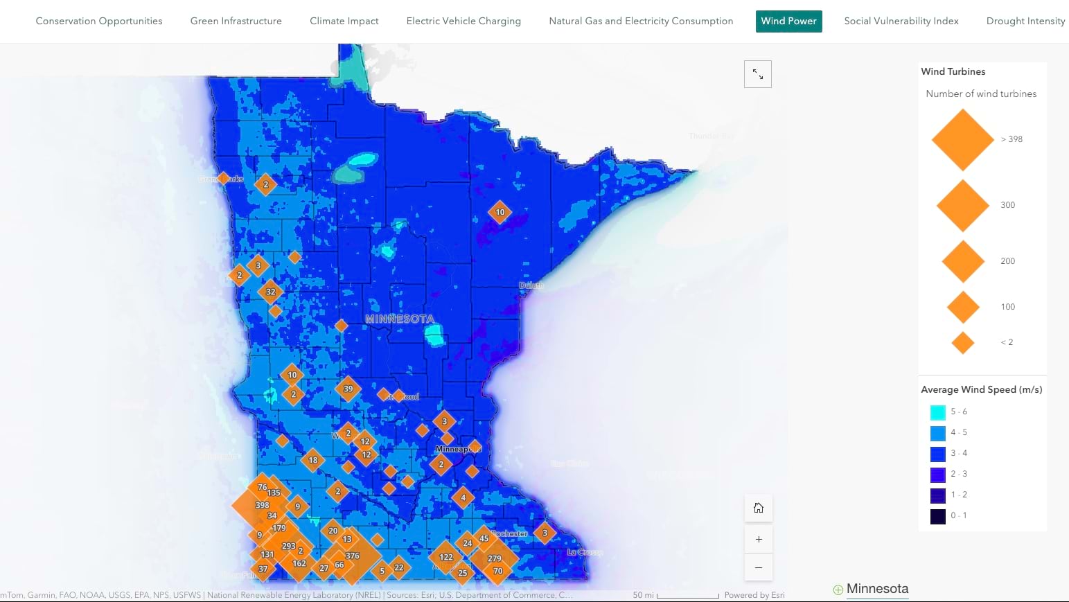 minnesota wind turbine locations