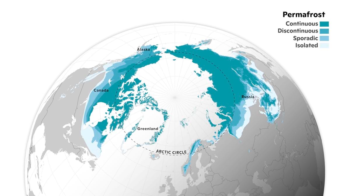 Map of Arctic ecosystems