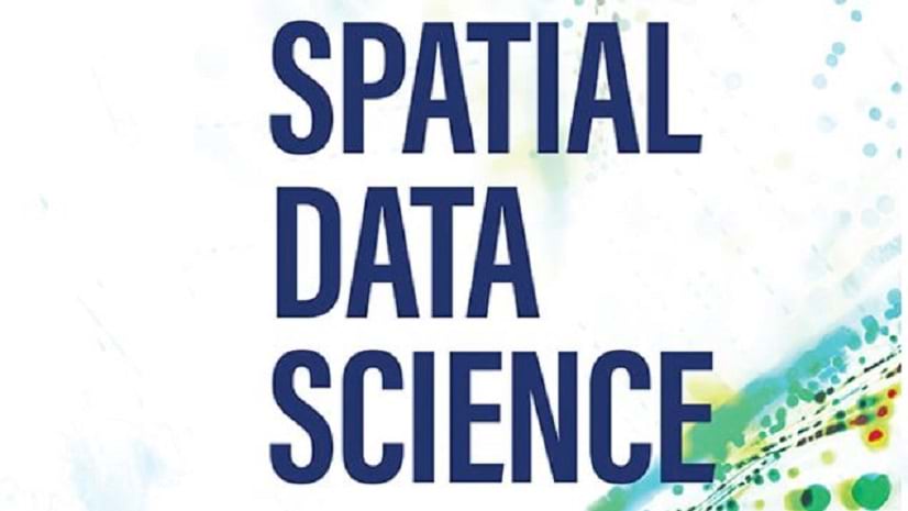 The words Spatial Data Science against a white background, with circles of different colors and sizes to the side