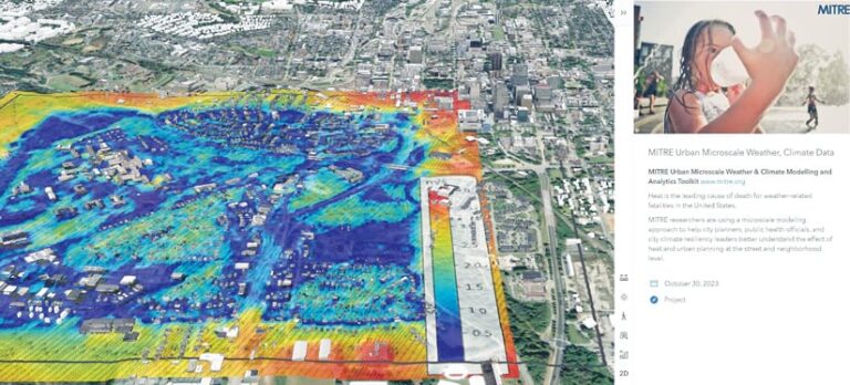 colored red, transitioning to blue for cooler areas. A color scale indicates temperature ranges.