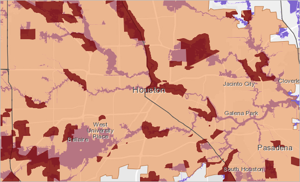 Determine flood risk for disaster response