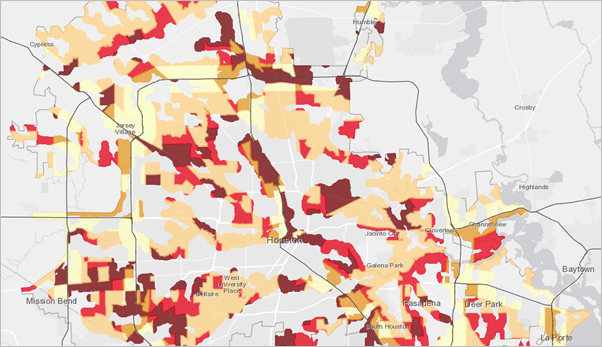 Determine flood risk for disaster response