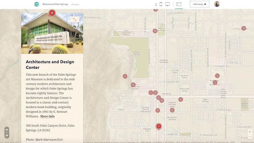 arcgis story map map tour