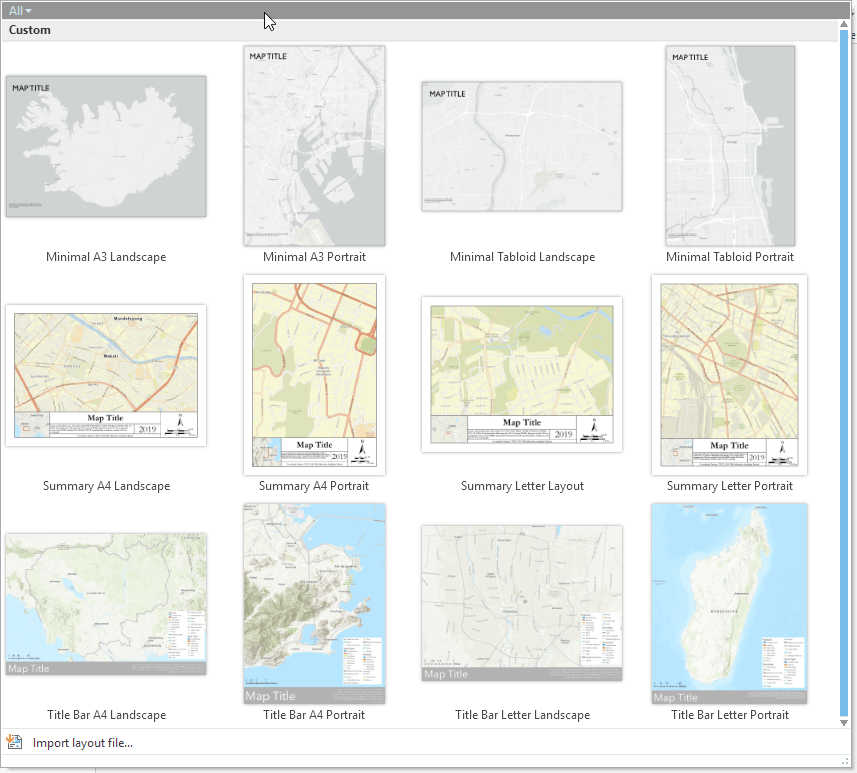Customize Your Layout Gallery ArcGIS Pro 2 5 