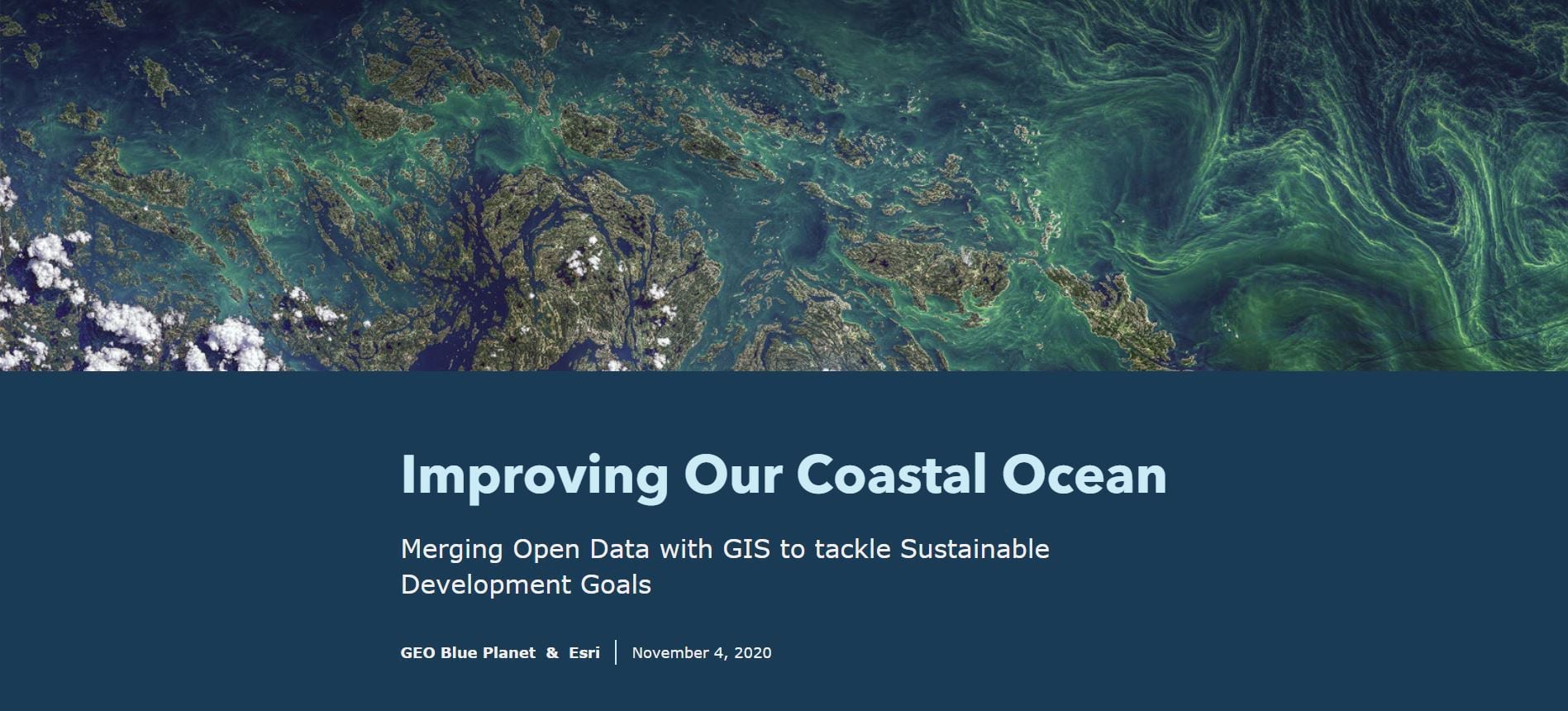 Cover of the "Improving Our Coastal Oceans" story