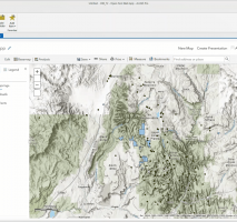 An opened web app inside of ArcGIS Pro