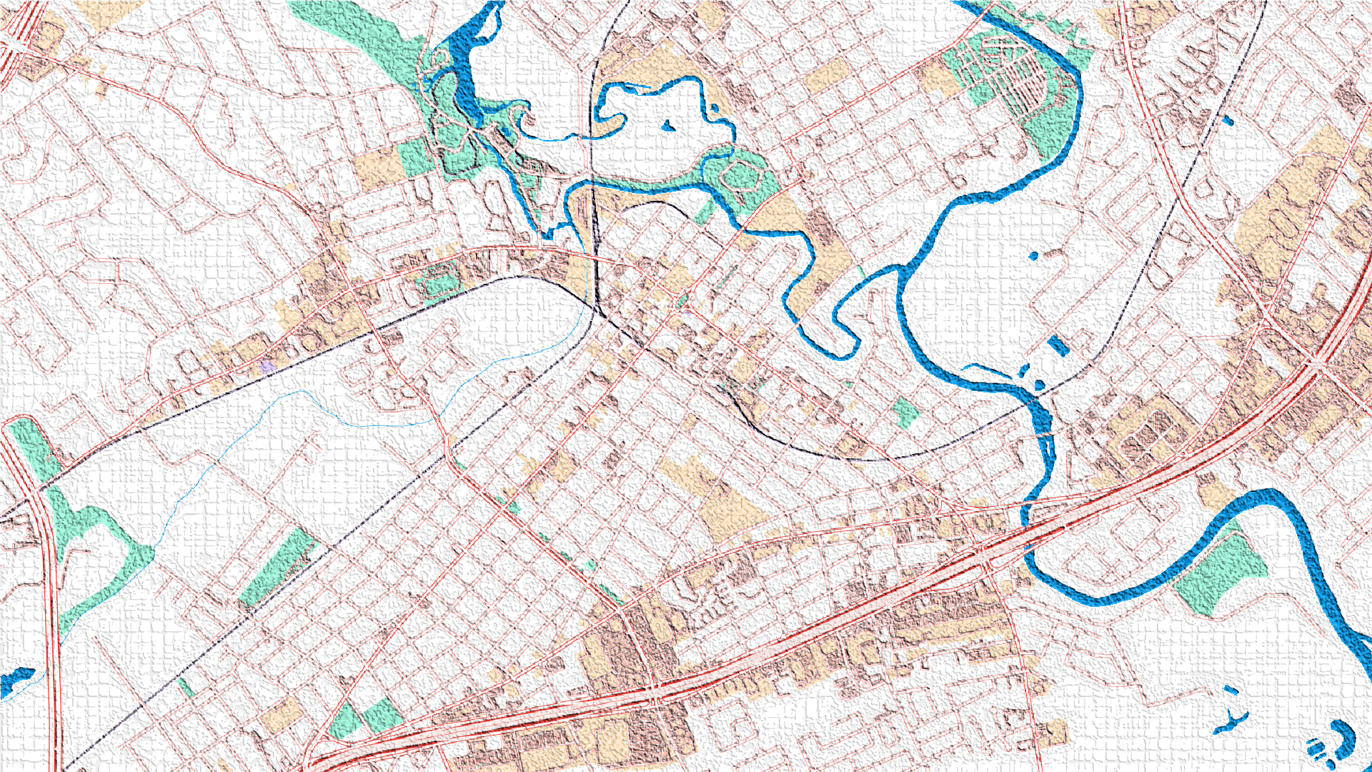 Basemap zoom focused on the city of New Braunfels, Texas.