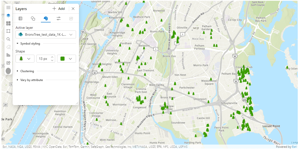 ArcGIS for SharePoint user interface