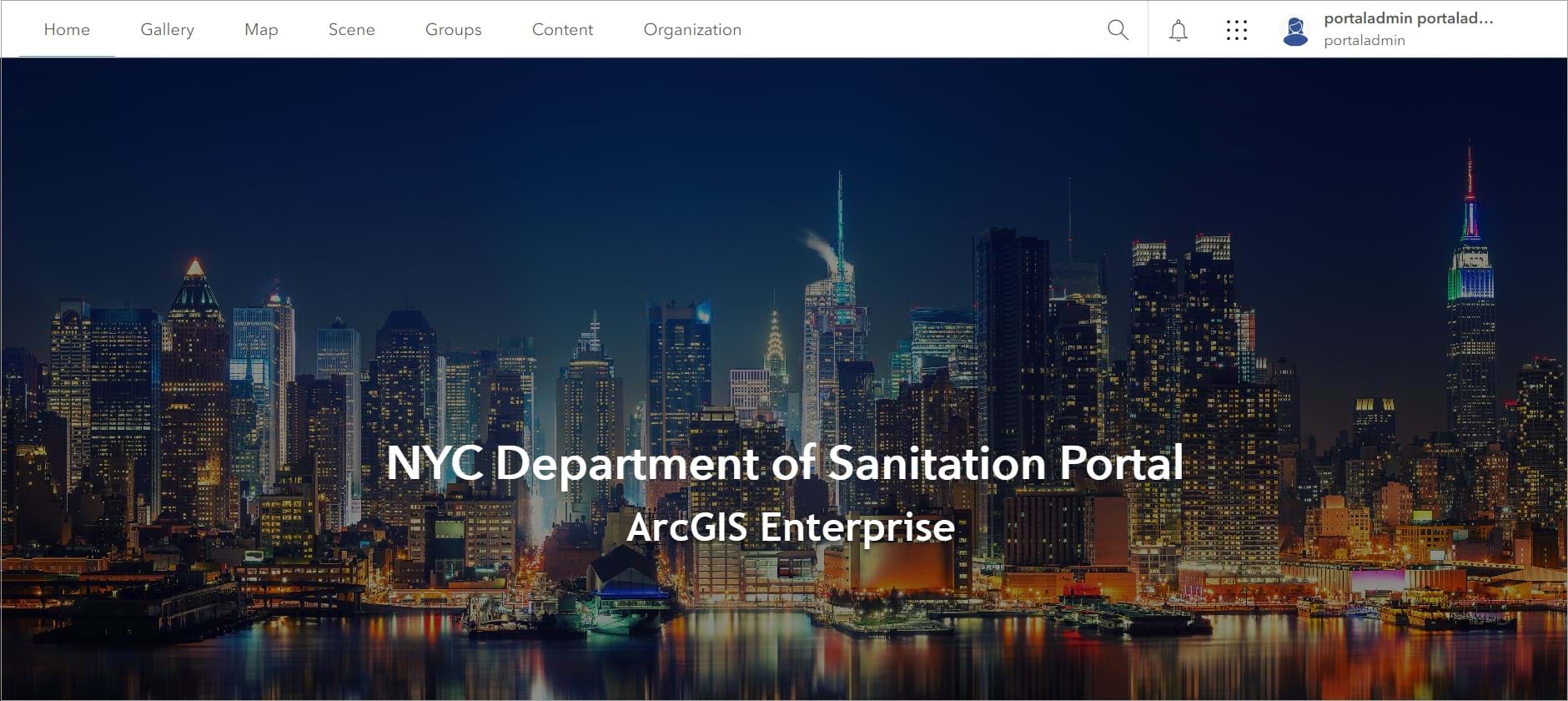 DSNY Enterprise portal home page