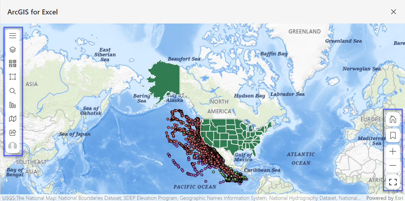 ArcGIS for Excel June 2024 tools updates - as seen in ArcGIS for Excel online
