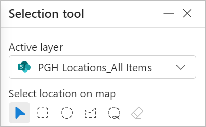 ArcGIS for SharePoint selection tools