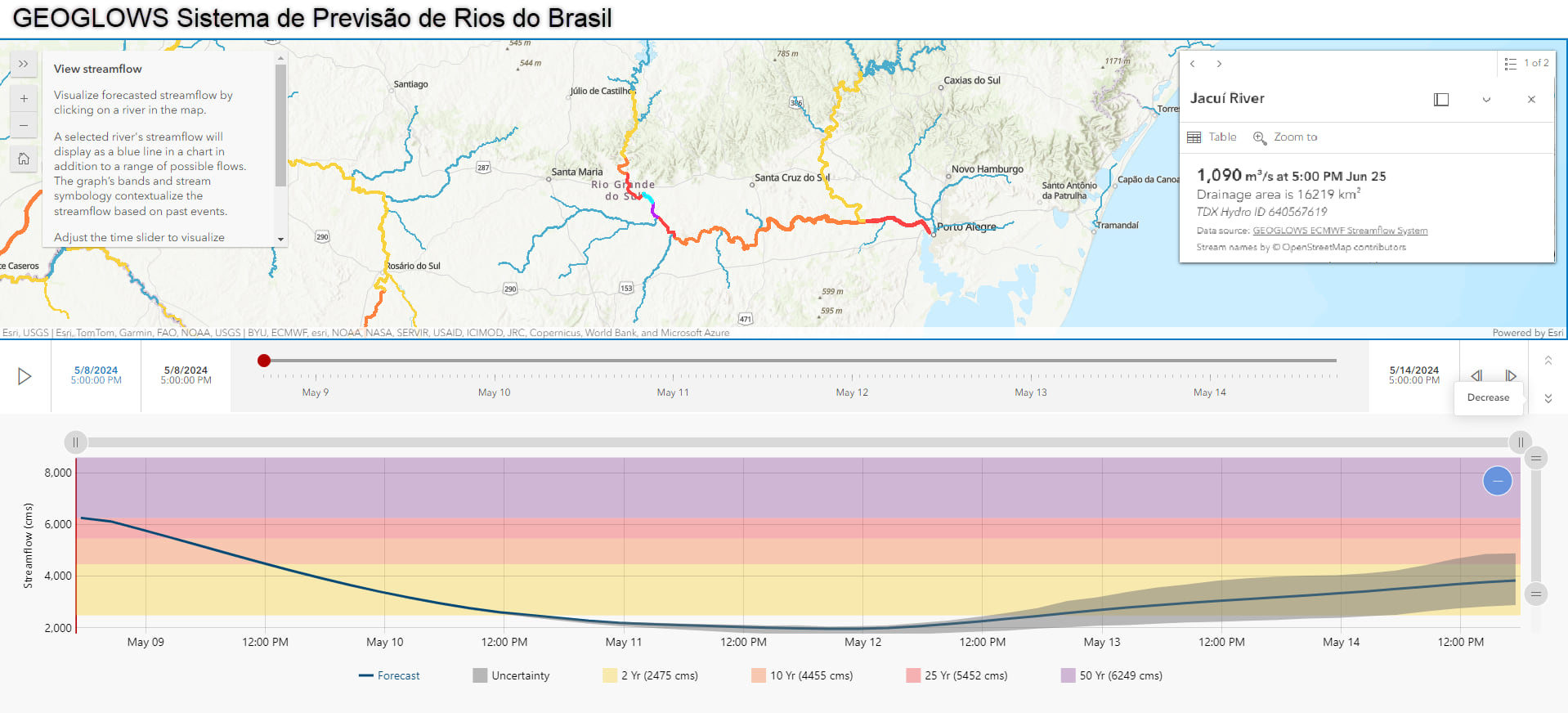 Brazil flood visualization and awareness 2024