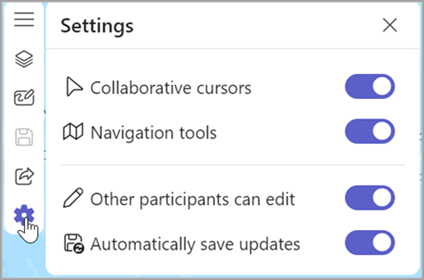 ArcGIS for Teams Sketch and annotate Settings pane
