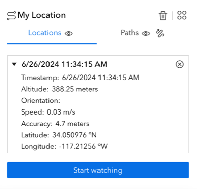 My location information