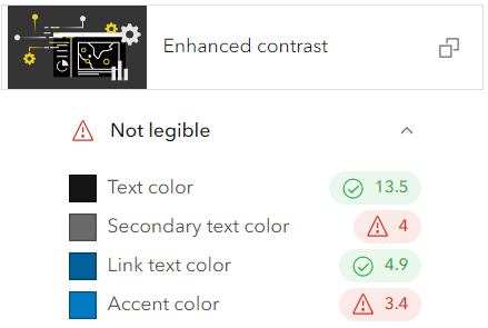 Color contrast checker