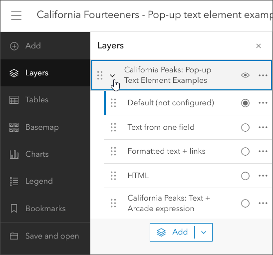 Map layers