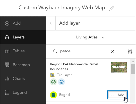 Add Regrid parcel layer