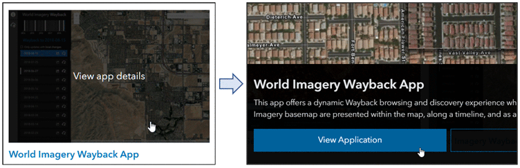 Open World Imagery Wayback app