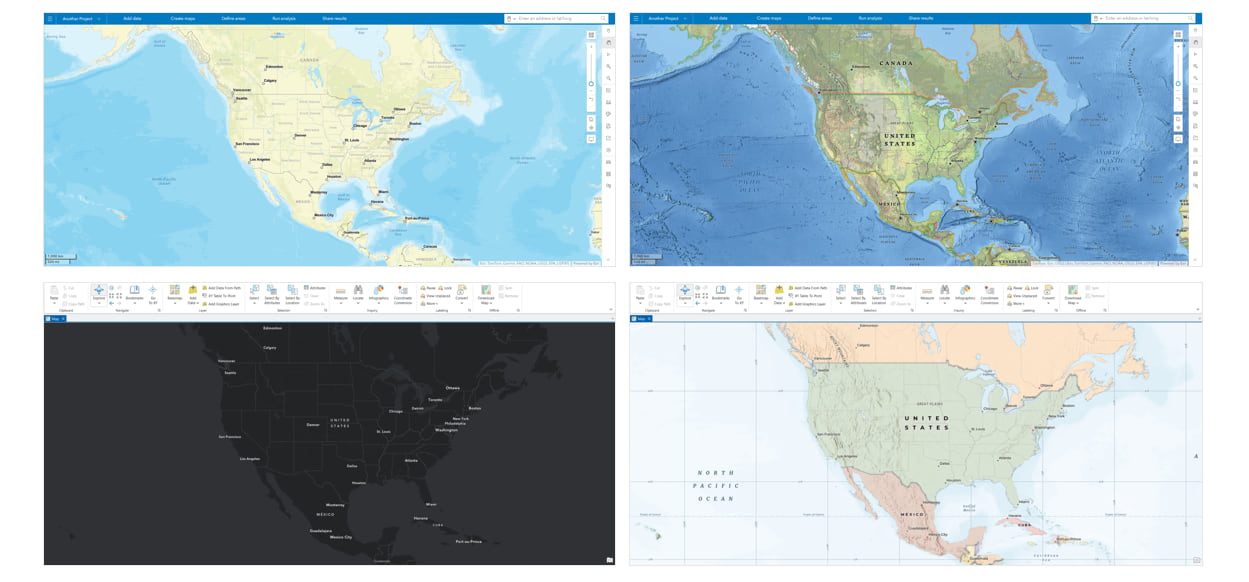 Basemaps in Business Analyst Web App and ArcGIS Pro