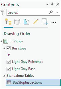 Related table in the map