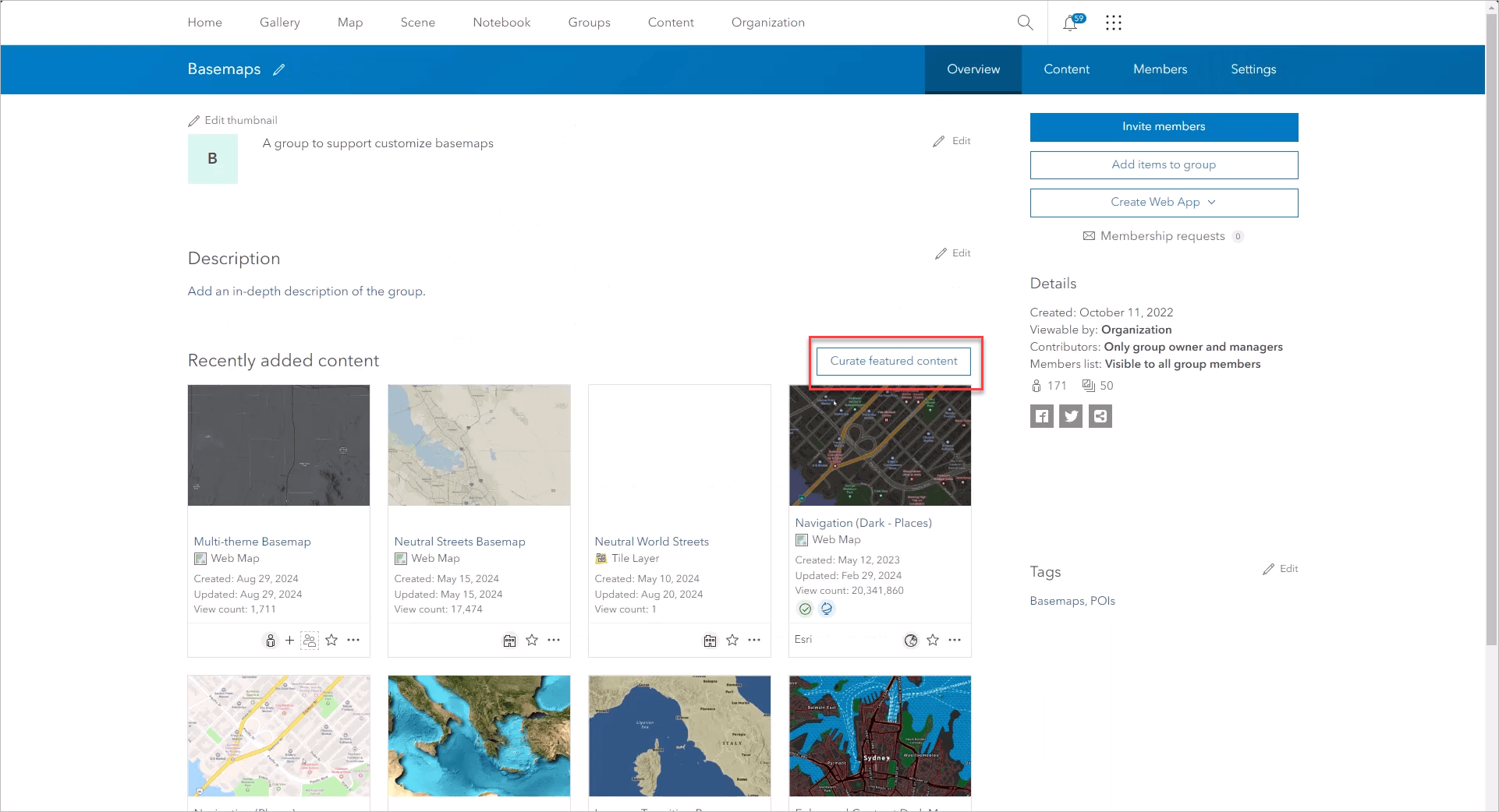 Adding custom basemap to gallery