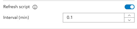 Refresh script interval settings