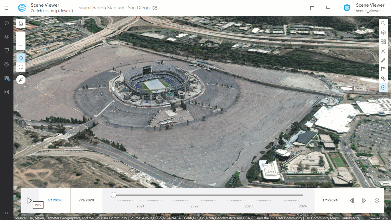 3D object layers, providing a comprehensive view of data changes over time.