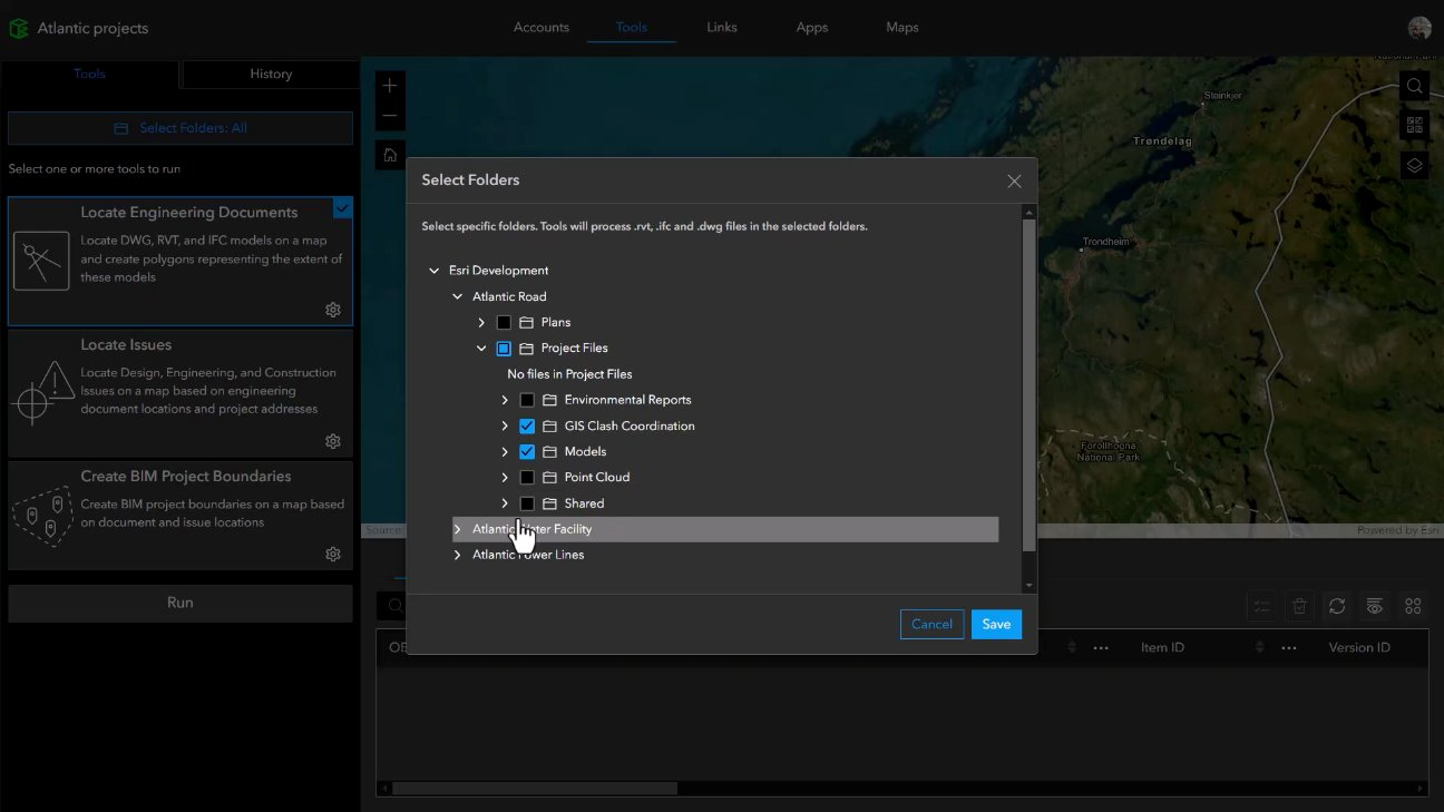 Folder Selection in ArcGIS GeoBIM