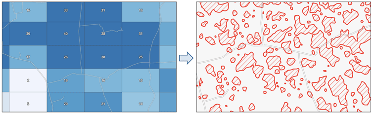 Polygon aggregation style