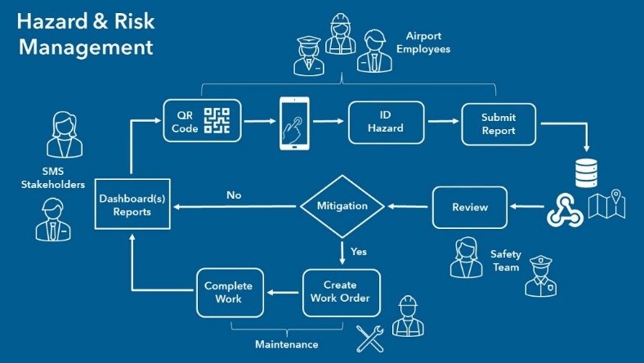 Hazard and risk management infographic