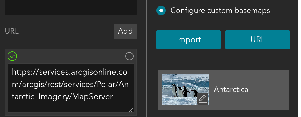 Add basemap by URL