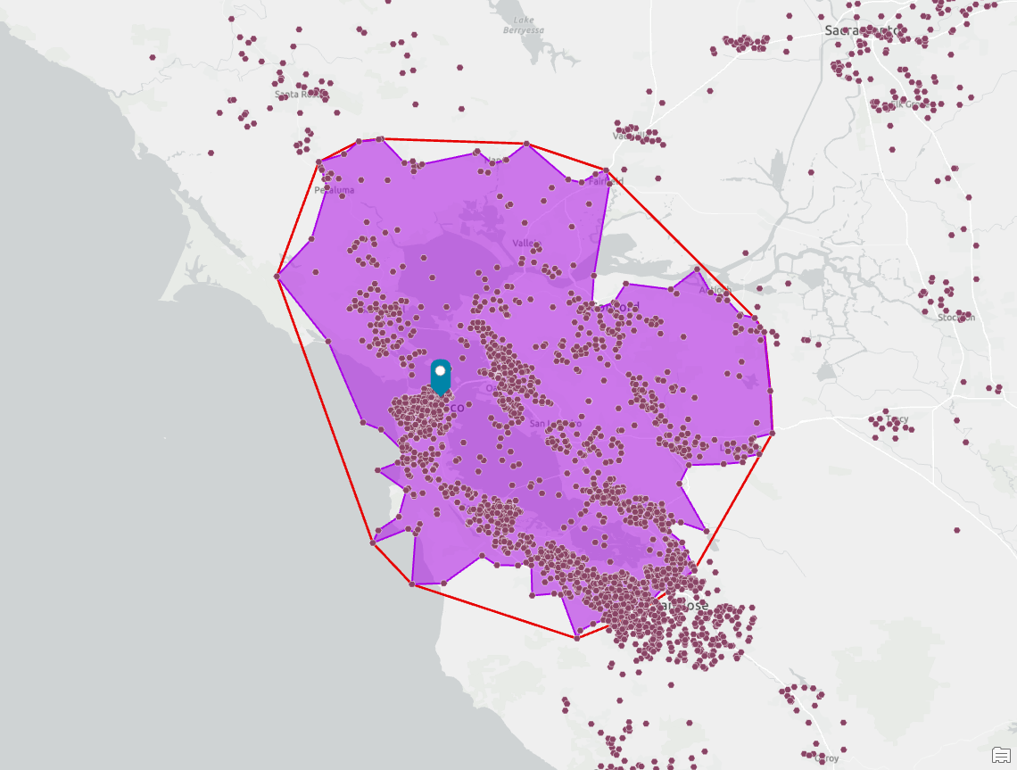 Detailed trade area