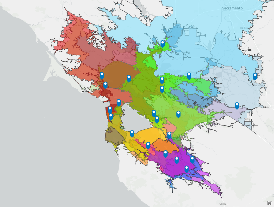 25 percent drive-time trade areas