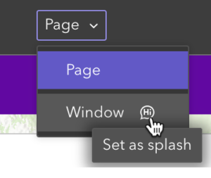 Splash window in Express mode