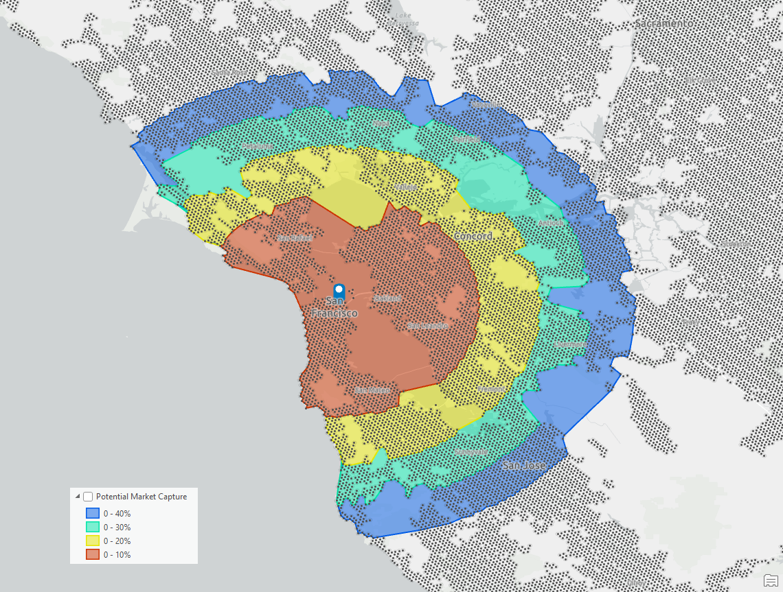 Detailed hexagon potential surface