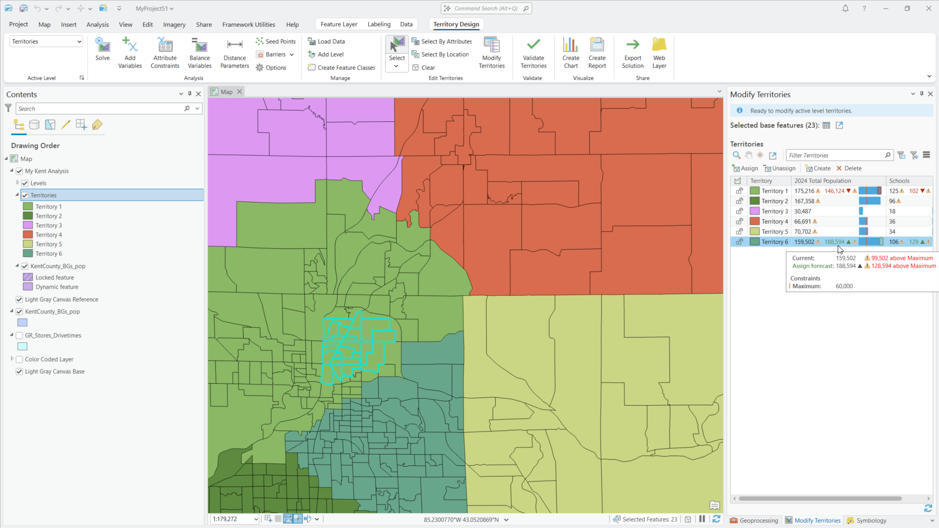 New Territory design in BA Pro 3.4