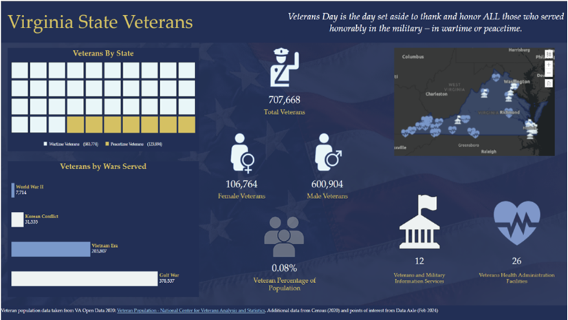 Celebrating Veterans Day using custom infographics