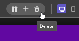 Delete widget