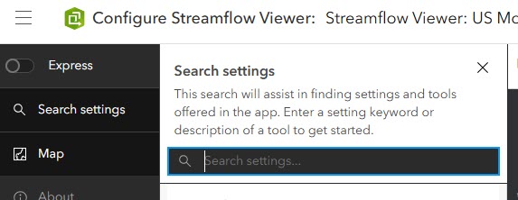 search settings