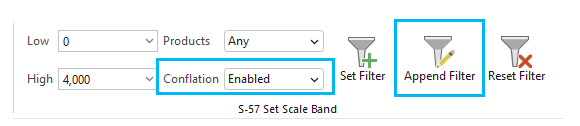 S-57 Set Scale Band tool group in ArcGIS Pro 3.4