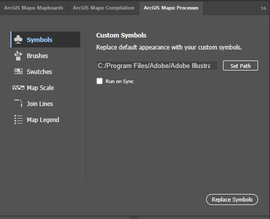 symbol replacement tool with the world navigation symbol file path.