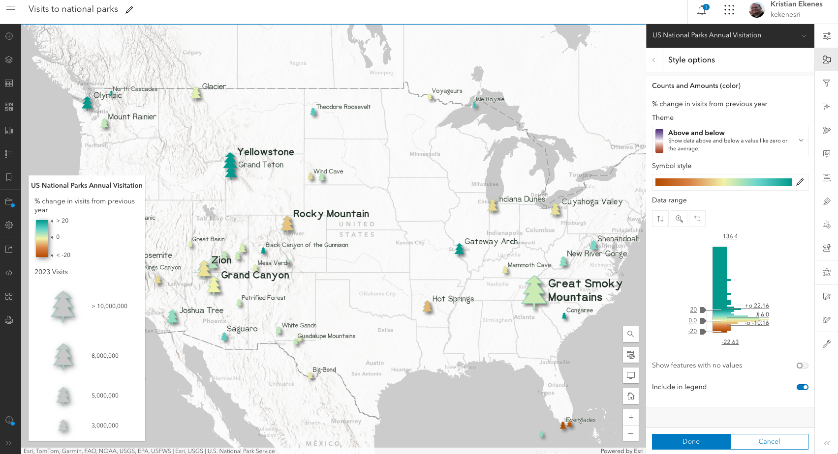 Map Viewer's configuration panel. This panel streamlines data exploration and styling. Using the panel shortcuts hours of programmatic trial and error.