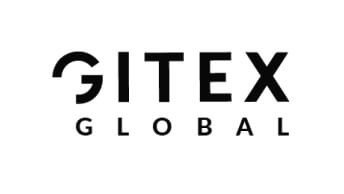 The black Gitex logo on a white background
